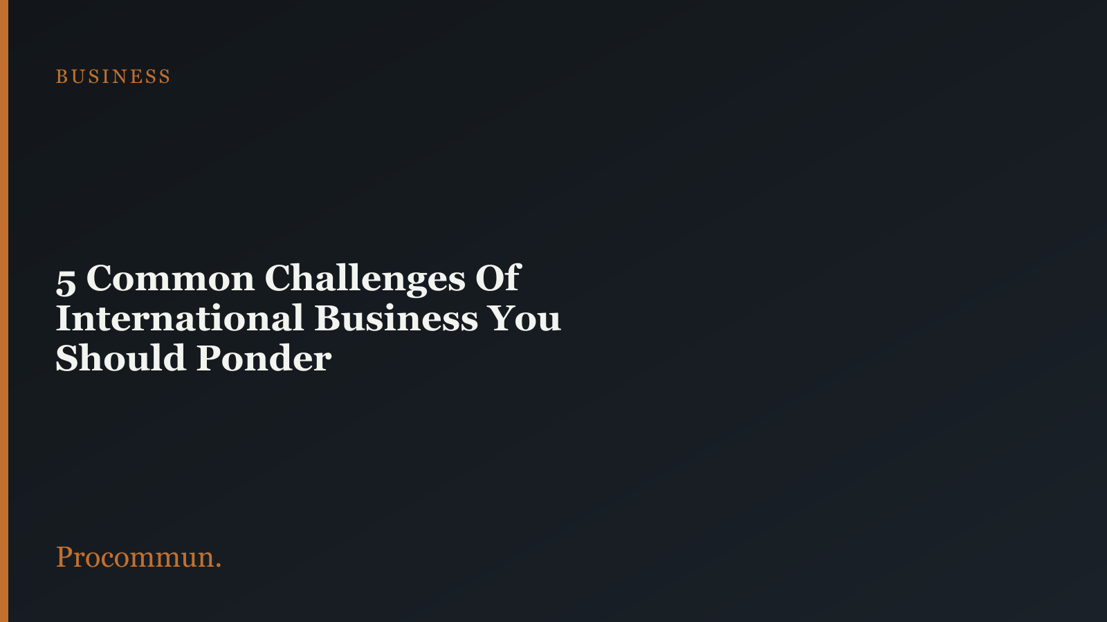 5 common challenges of international business featured image