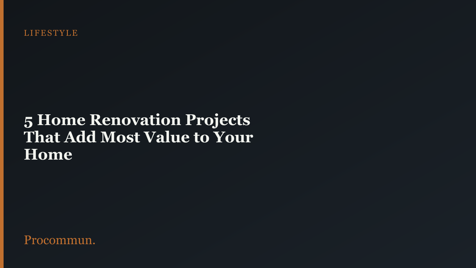 Home renovation projects featured image
