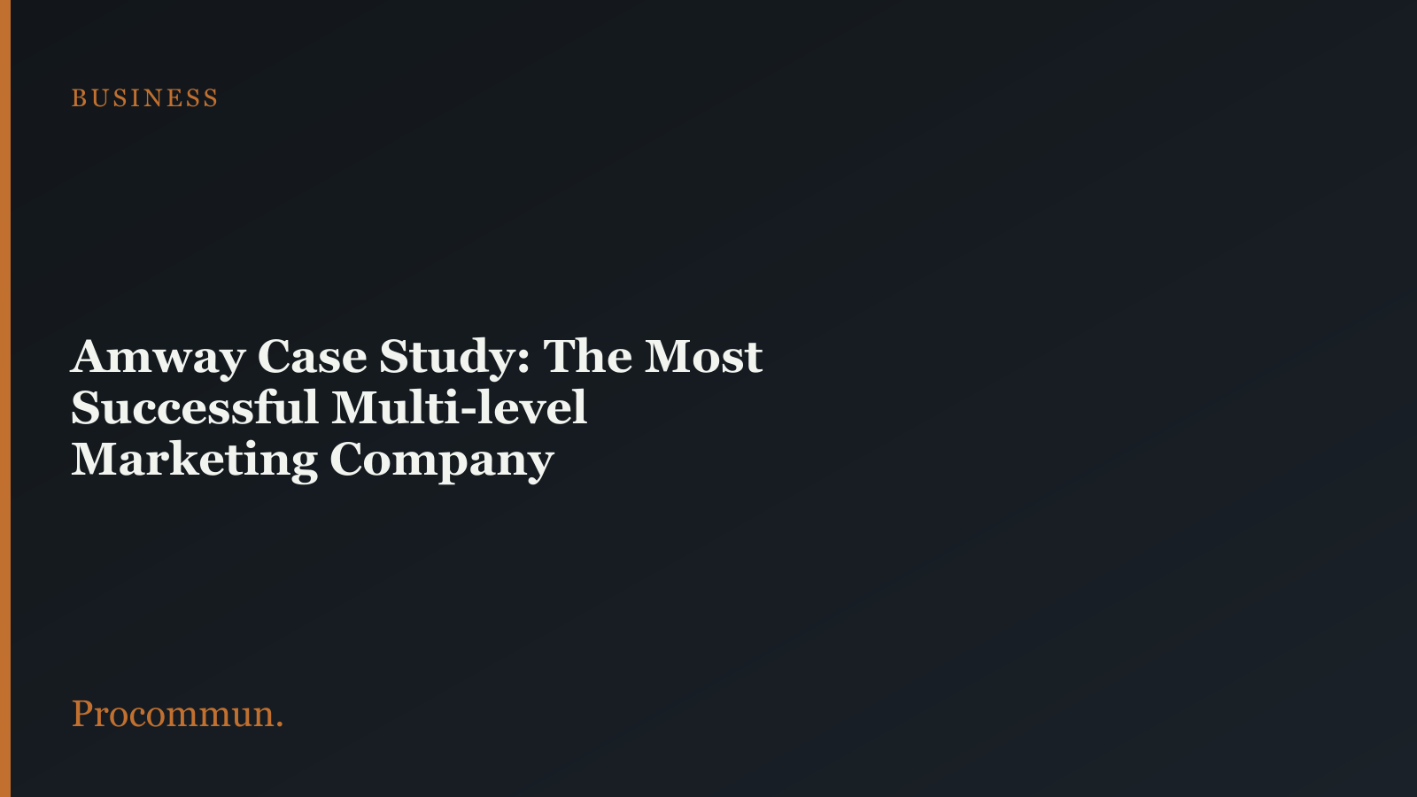 Amway case study featured image