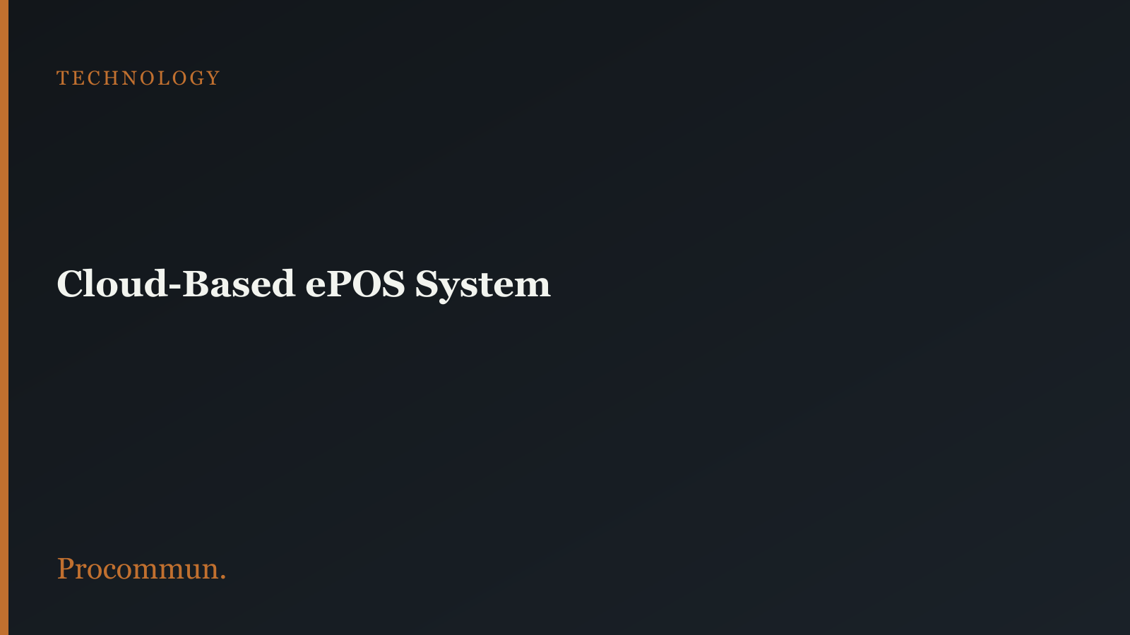 Cloud based POS system Procommun Blog Featured Image