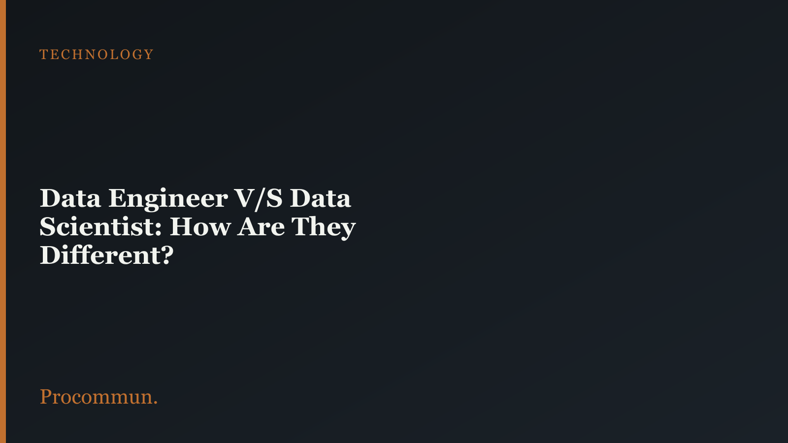 Data Engineer vs Data Scientist