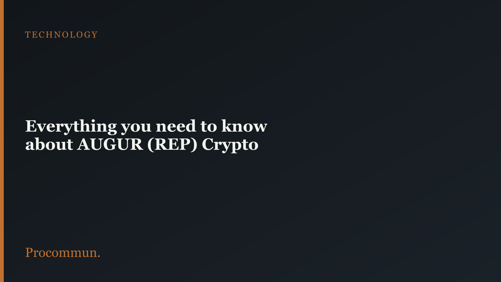 Augur REP Cryptocurrency Featured Image