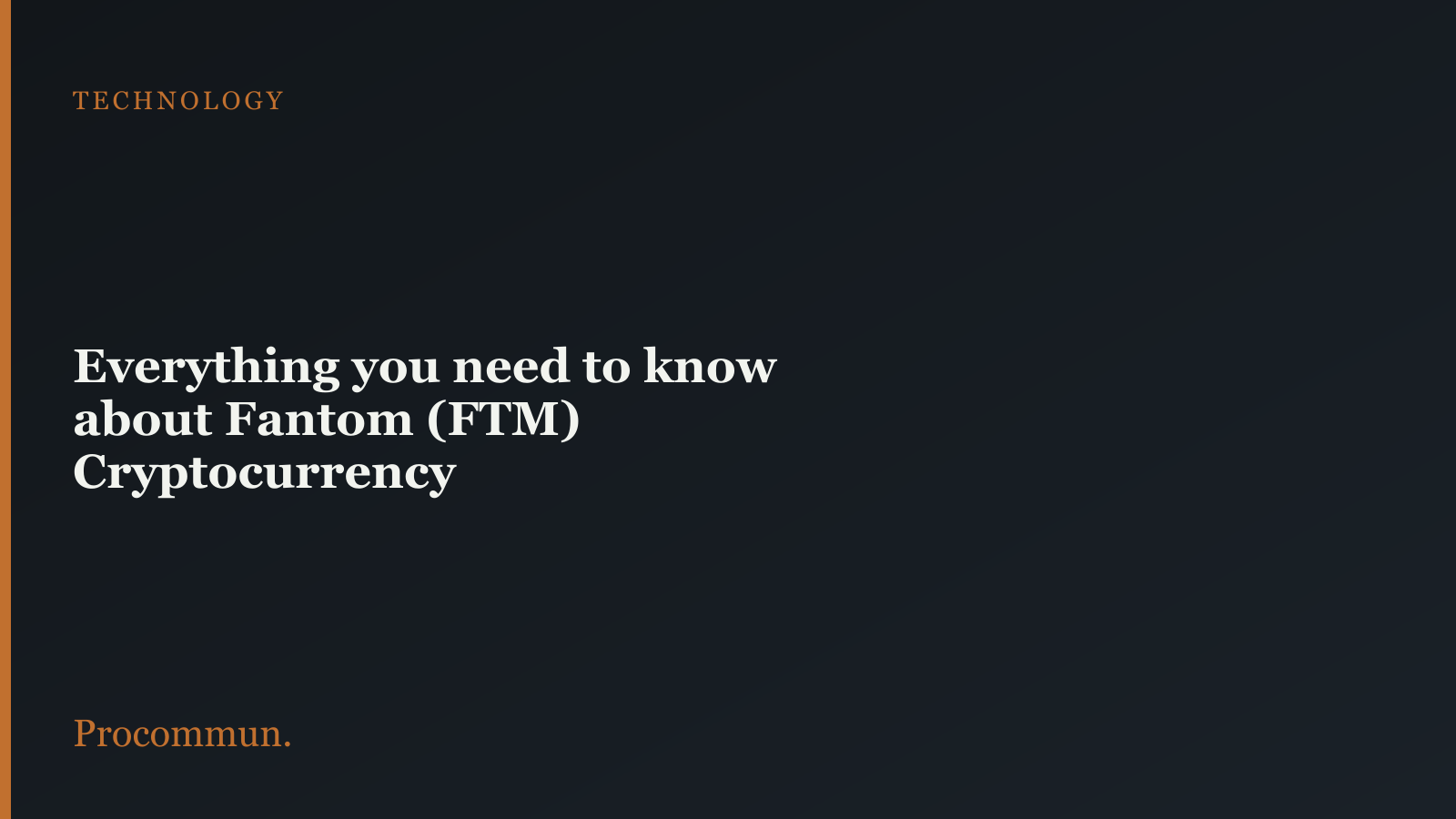 Fantom Crypto Procommun Blog Featured Image