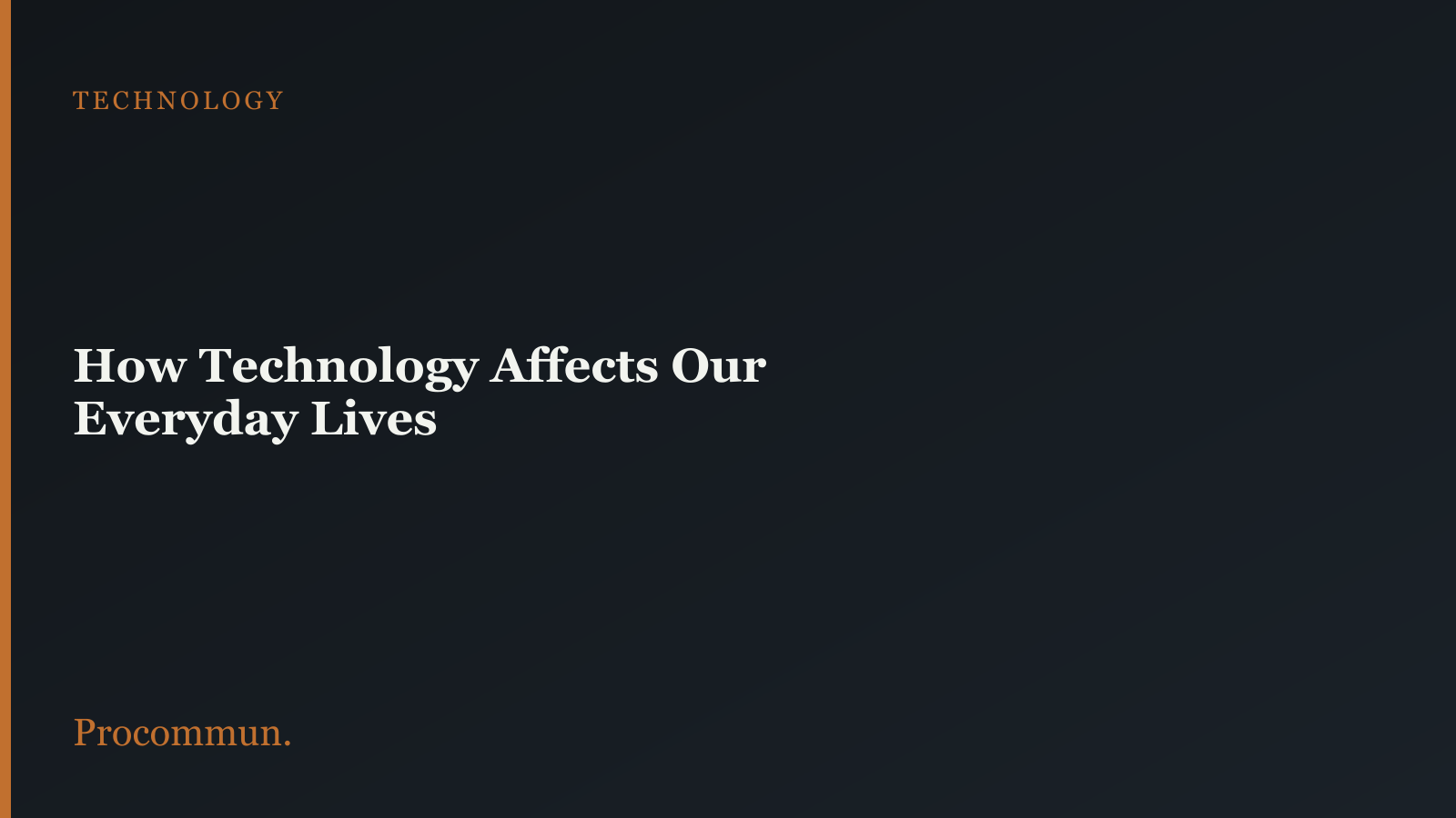 How Technology is Affecting our Daily Life featured image