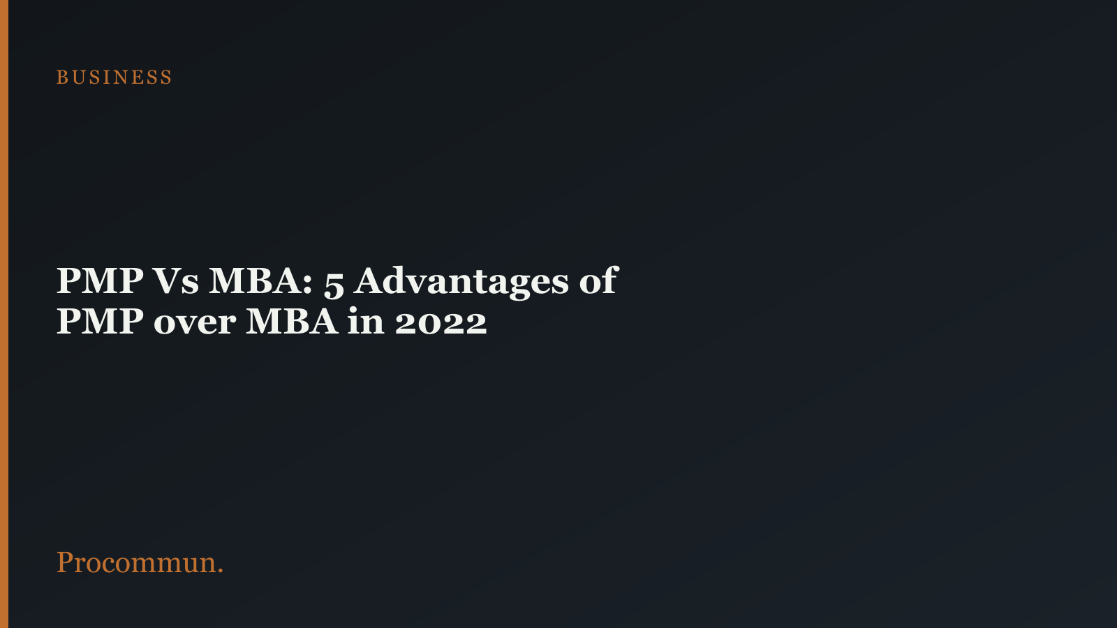 PMP vs MBA featured image