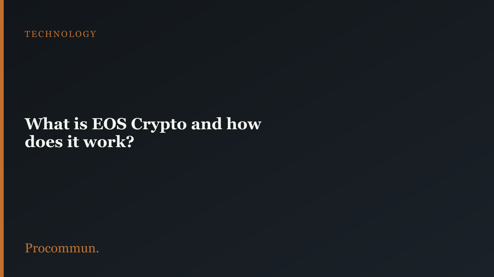 EOS featured image