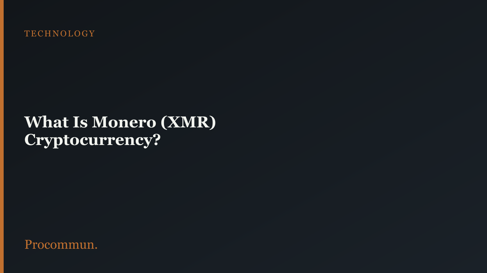 Monero Featured Image