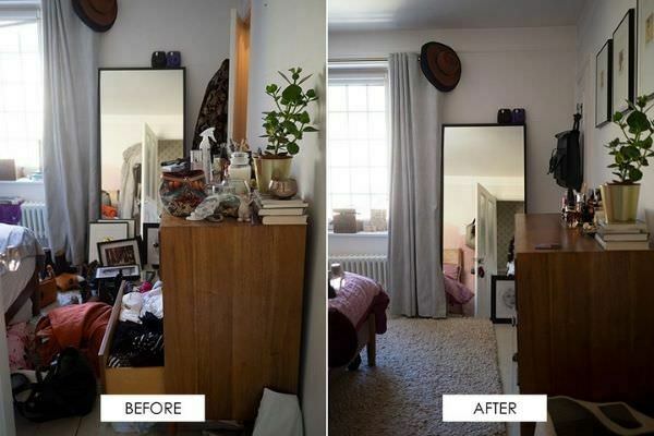 Wonderful You Before and After Decluttering