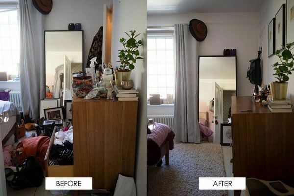 Wonderful You Before and After Decluttering